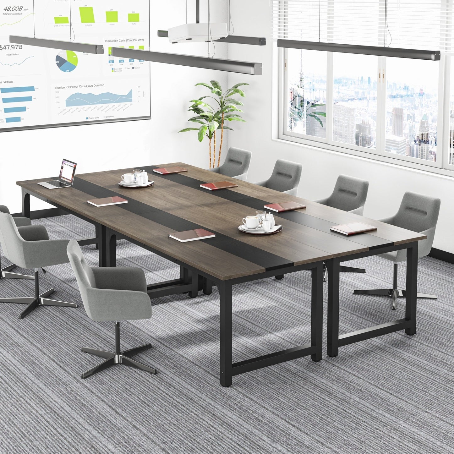 63 Scrivania moderna per computer per ufficio domestico