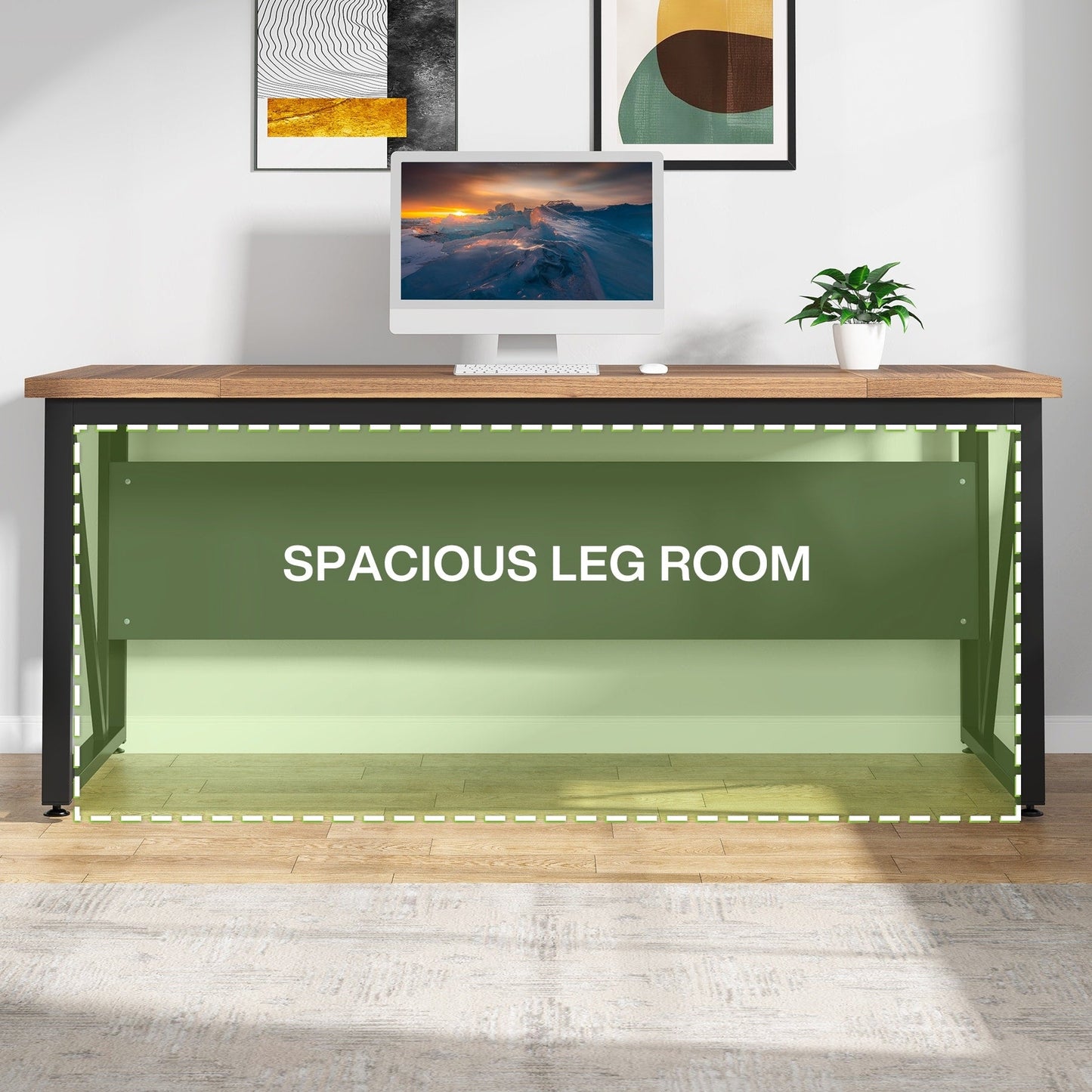 Scrivania per computer a L da 63 pollici con schedario laterale da 47 pollici, scrivania direzionale per ufficio domestico, set di scrivania