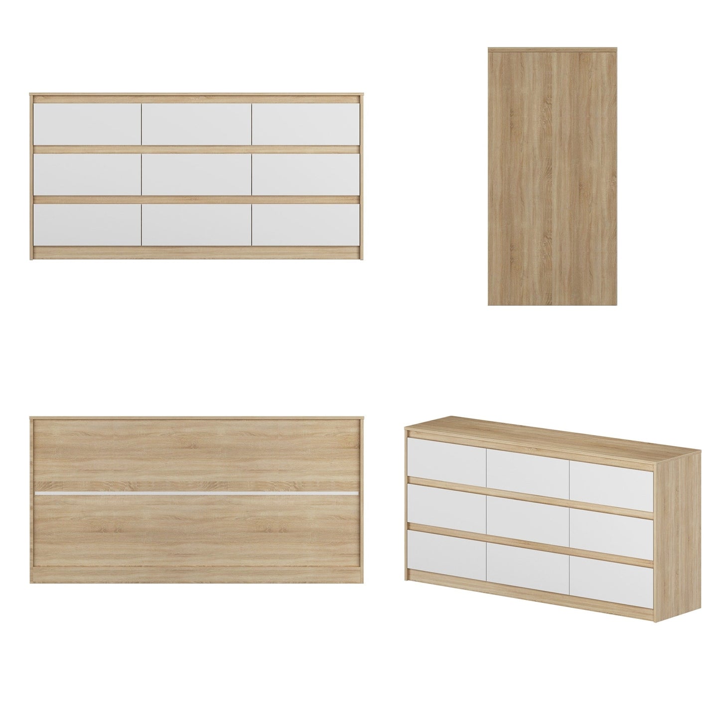 Cassettiera con 9 cassetti da 63 W, cassettiera decorativa per soggiorno, camera da letto