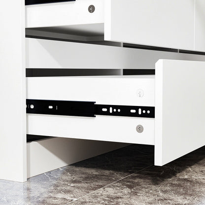 Cassettiera con 9 cassetti da 63 W, cassettiera decorativa per soggiorno, camera da letto