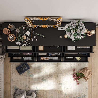 Cassettiera con 9 cassetti da 63 W, cassettiera decorativa per soggiorno, camera da letto