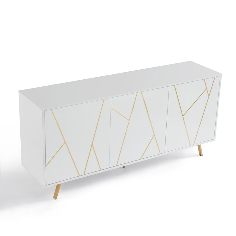 Mobiletto portaoggetti in legno da 63'' W