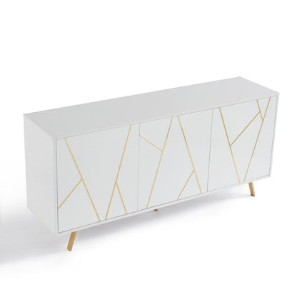 Mobiletto portaoggetti in legno da 63'' W