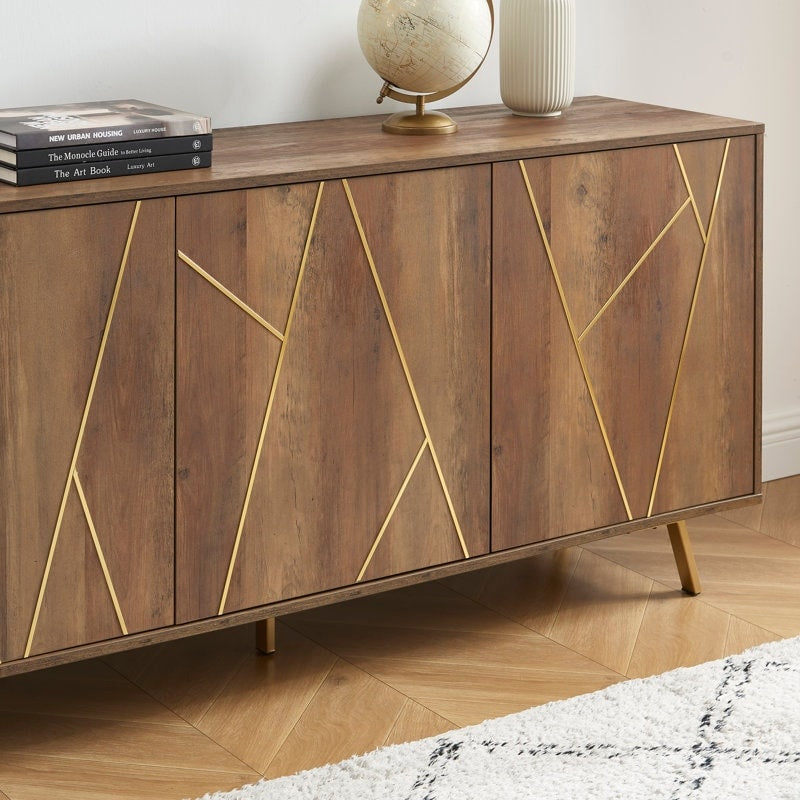 Mobiletto portaoggetti in legno da 63'' W