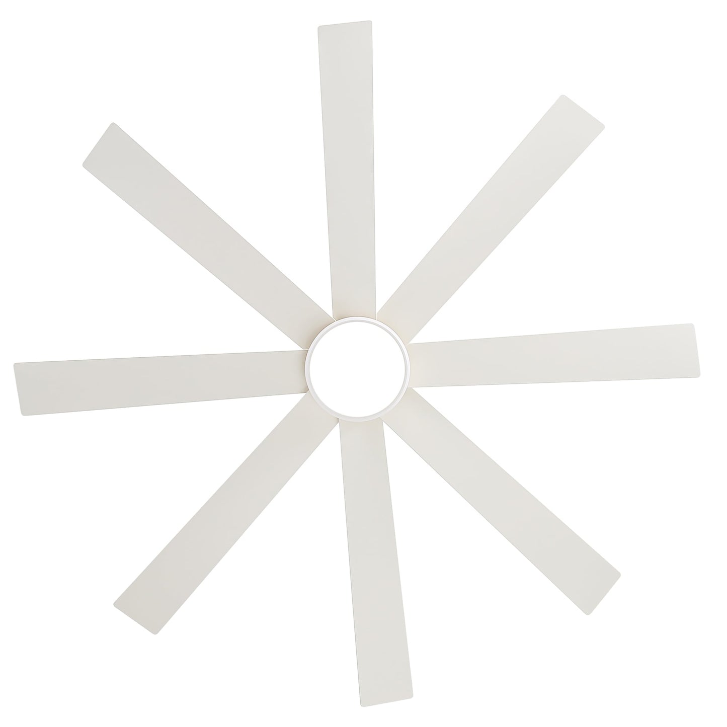 Ventilatore da soffitto a LED nero da 65 pollici a 8 pale con luce e telecomando