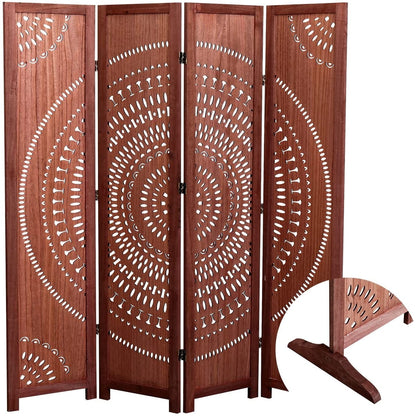 Divisorio pieghevole in legno massello da 65'' H