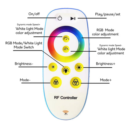 Lampada da terra ad arco/arco a LED dimmerabile 69 - RGBW - N/D