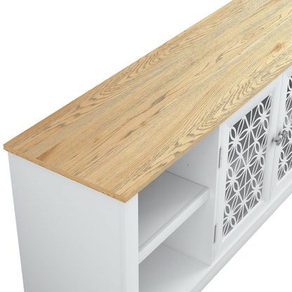 Mobile porta TV decorativo rustico floreale da 70 pollici per un massimo di 80 TV