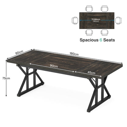 Scrivania direzionale da 70,8 pollici, grande postazione di lavoro per computer