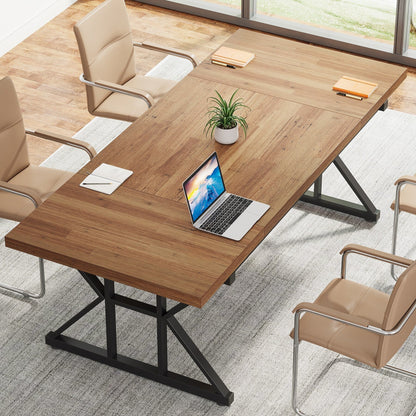 Scrivania direzionale da 70,8 pollici, grande postazione di lavoro per computer