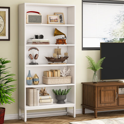 Libreria e scaffale alti 70,8 pollici, librerie grandi a 5 ripiani - 11,81 P x 31,5 L x 70,87 A