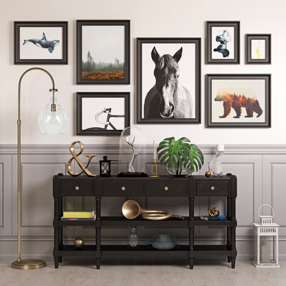 Lampada da terra ad arco Verona con paralume in vetro