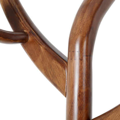 Appendiabiti indipendente in legno di caucciù con 8 ganci - 24,5 L x 70,87 A