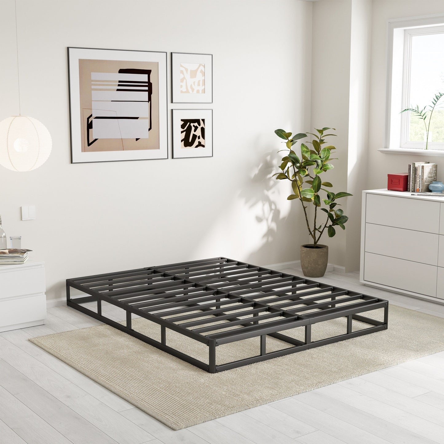 Molla in metallo a basso profilo da 5 pollici, struttura robusta con copertura grigia