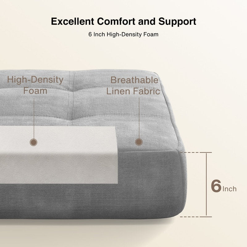 Poltrona trasformabile 3 in 1, sedia pieghevole, letto pieghevole