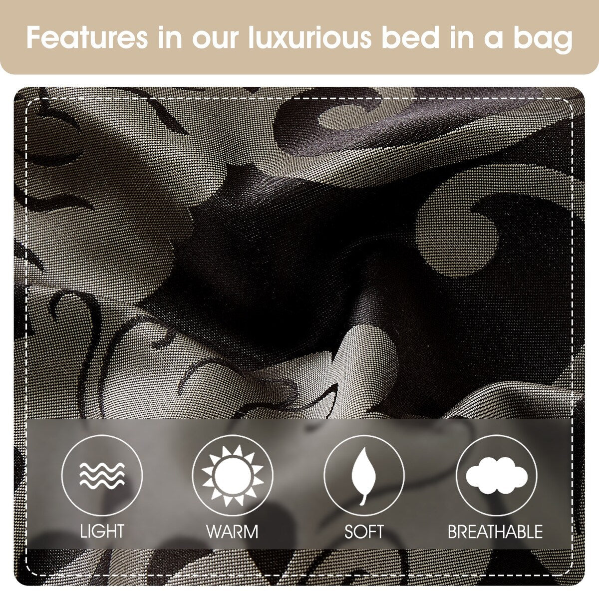 Set copripiumino Nanshing Brie da 9 pezzi in jacquard floreale