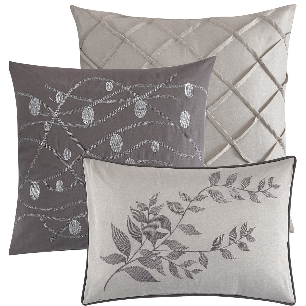 Nanshing Caspa Set copripiumino con design a foglia chic da 7 pezzi