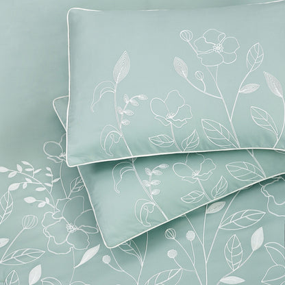 Set copripiumino floreale e botanico Nanshing Taylor da 7 pezzi