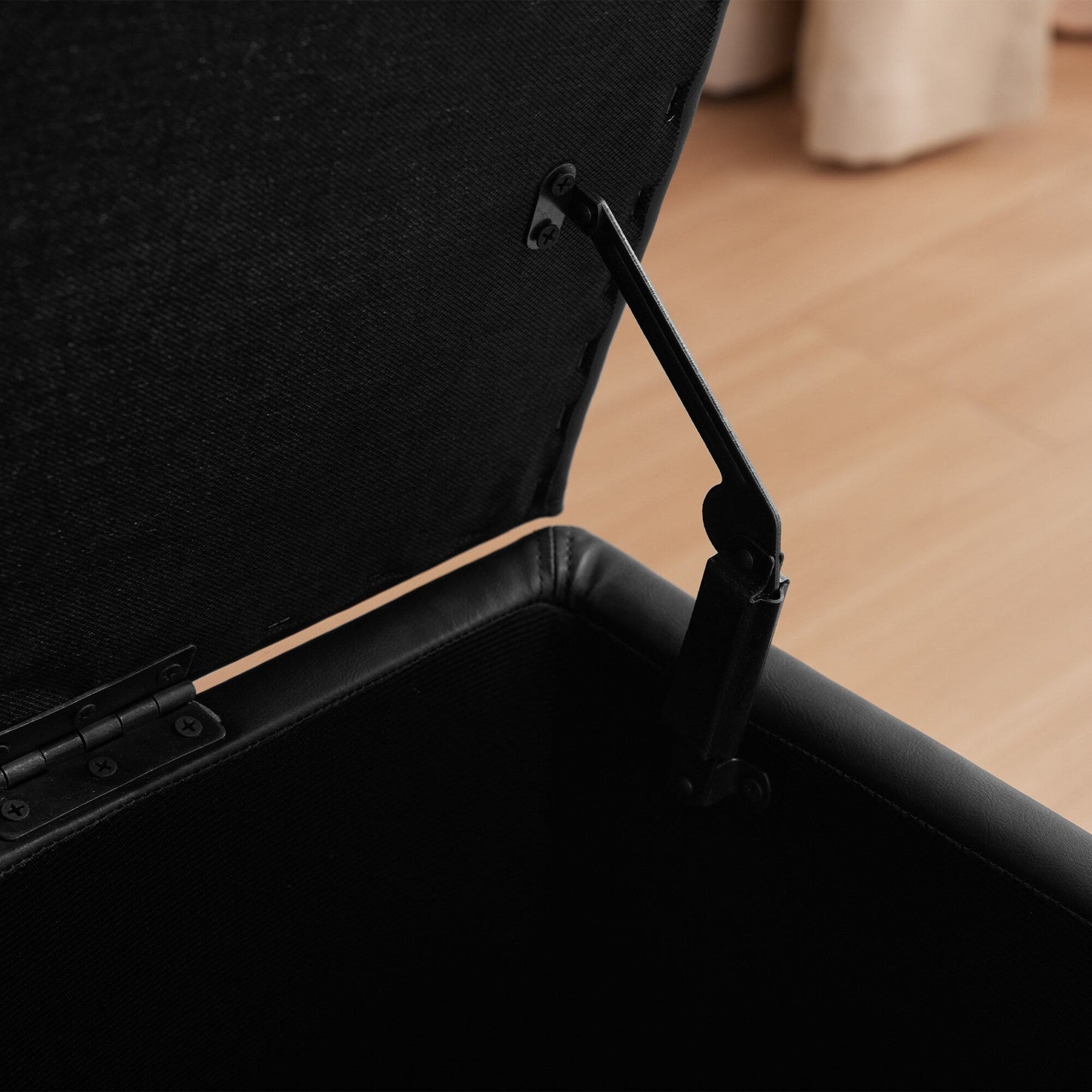 Pouf contenitore rettangolare imbottito 50,3 x 17,50 x 18 in similpelle