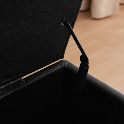 Pouf contenitore rettangolare imbottito 50,3 x 17,50 x 18 in similpelle