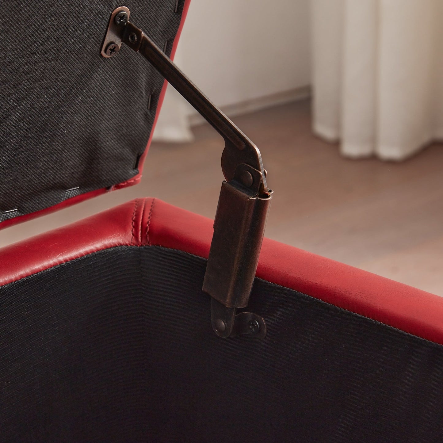 Pouf contenitore rettangolare imbottito 50,3 x 17,50 x 18 in similpelle