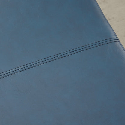 Pouf contenitore rettangolare imbottito 50,3 x 17,50 x 18 in similpelle