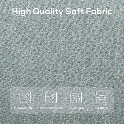 Panca da ingresso imbottita in tessuto, panca da camera da letto per la parte inferiore del letto beige, in legno massello da 44 pollici