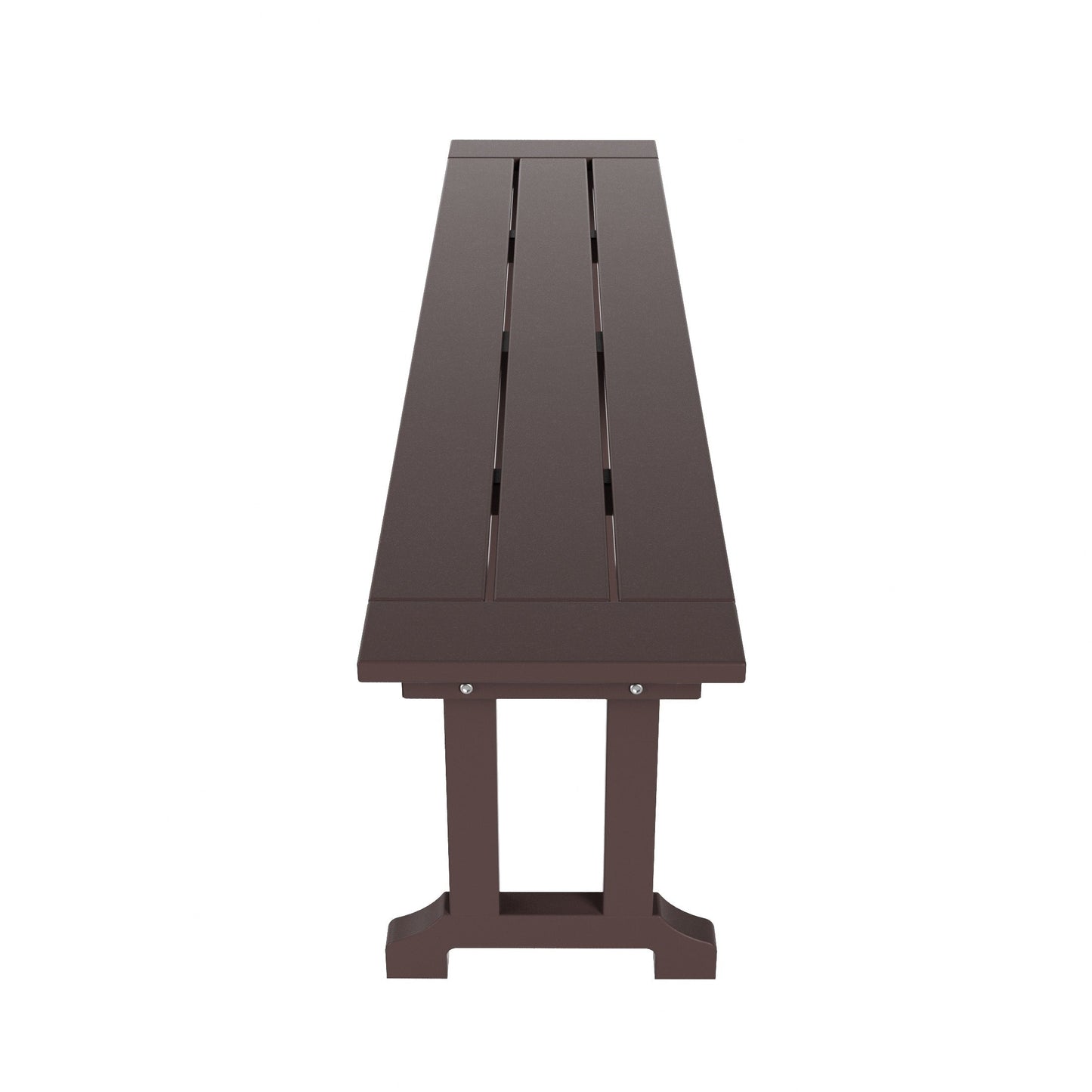 Panca da esterno Polytrends Laguna Hdpe per tutte le stagioni, 65 cm