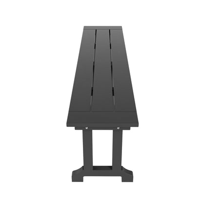 Panca da esterno Polytrends Laguna Hdpe per tutte le stagioni, 65 cm