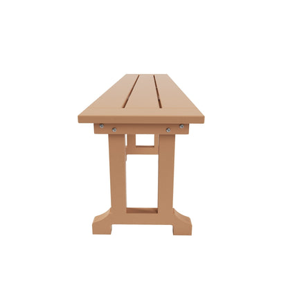 Panca da esterno Polytrends Laguna Hdpe per tutte le stagioni, 65 cm