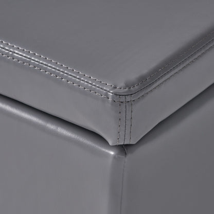 Panca contenitore in similpelle Lucinda di Christopher Knight Home - 51,25 L x 17,50 P x 16,25 A