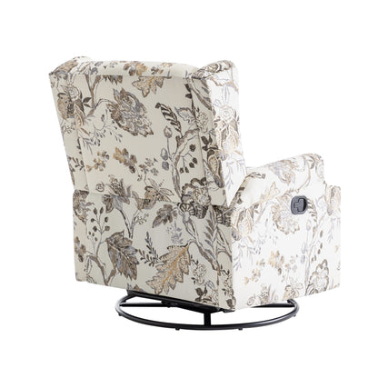 Poltrona reclinabile girevole manuale con schienale a spinta, modello W 29'', set da 2