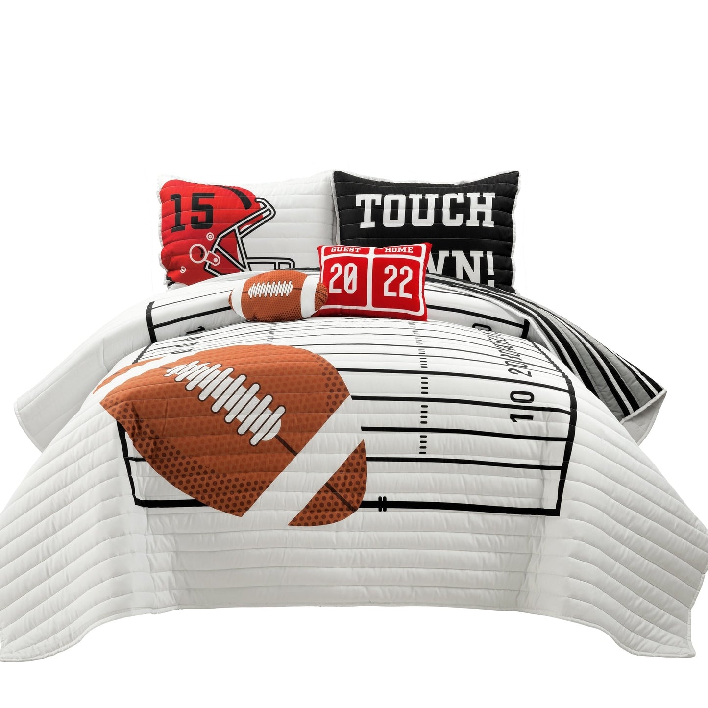 Trapunta reversibile oversize per bambini Lush Decor American Football