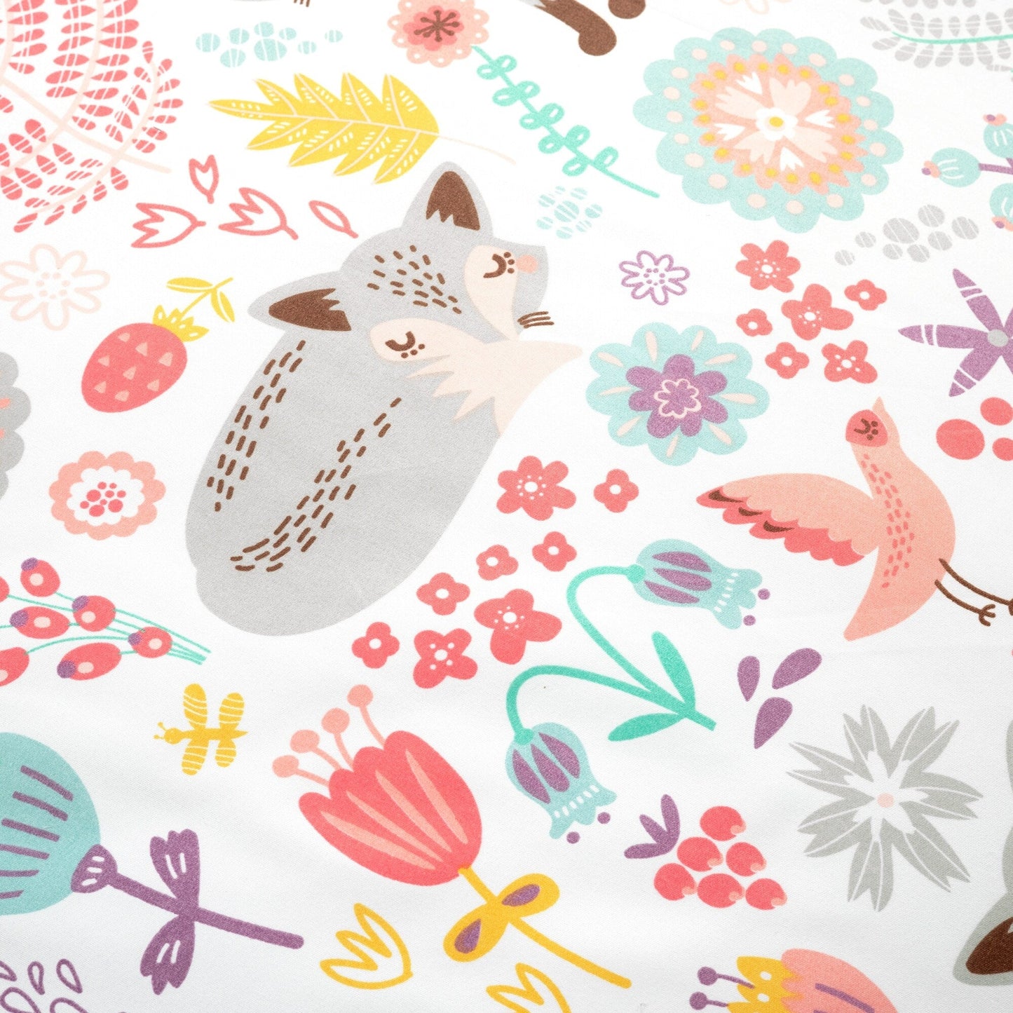 Piumino Lush Decor Pixie Fox con set di lenzuola per bambini "Back To Campus"