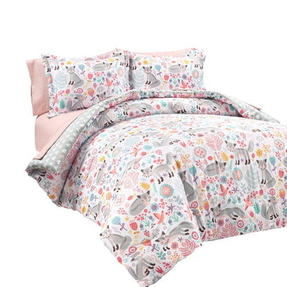 Piumino Lush Decor Pixie Fox con set di lenzuola per bambini "Back To Campus"