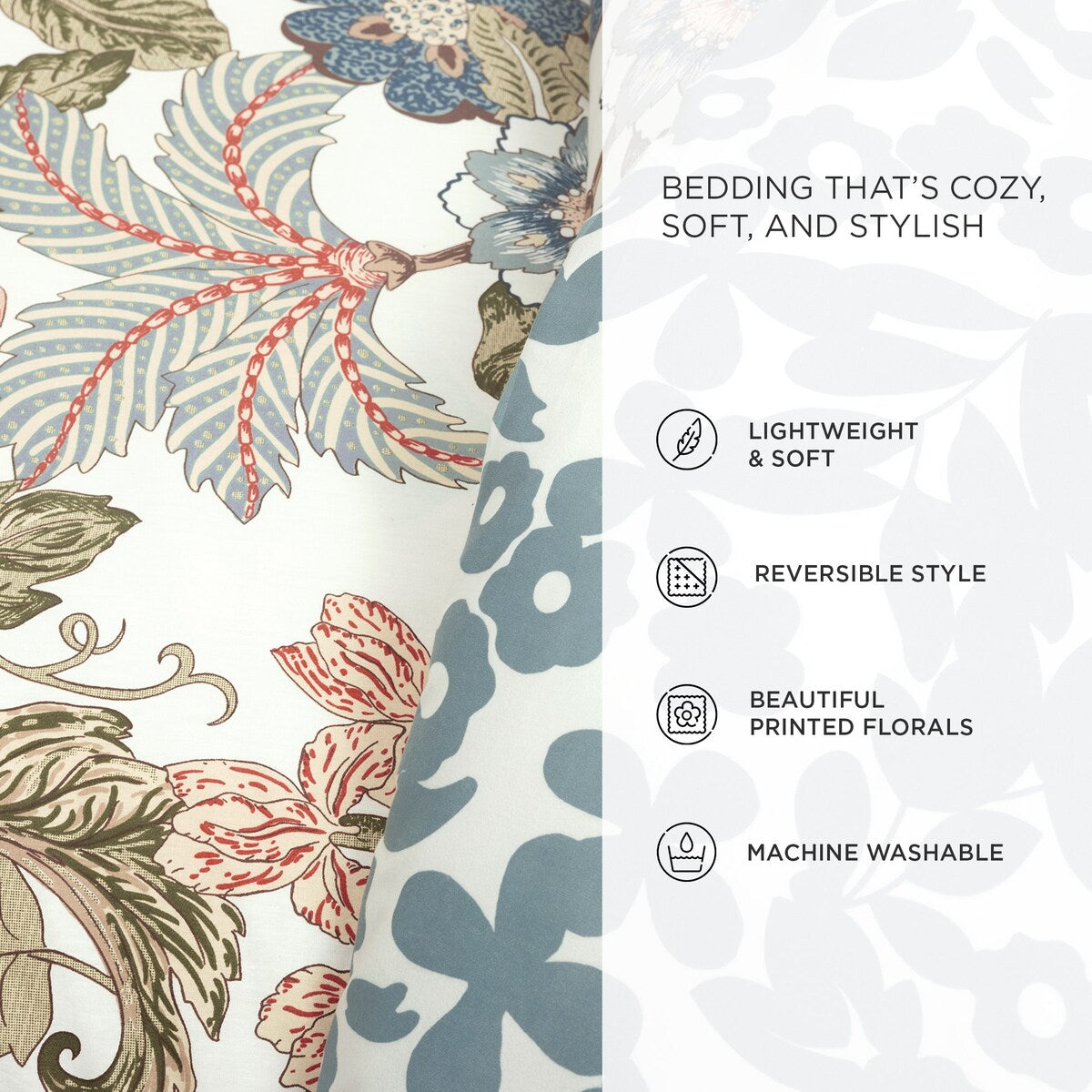 Set copripiumino reversibile Lush Decor Sydney, 3 pezzi