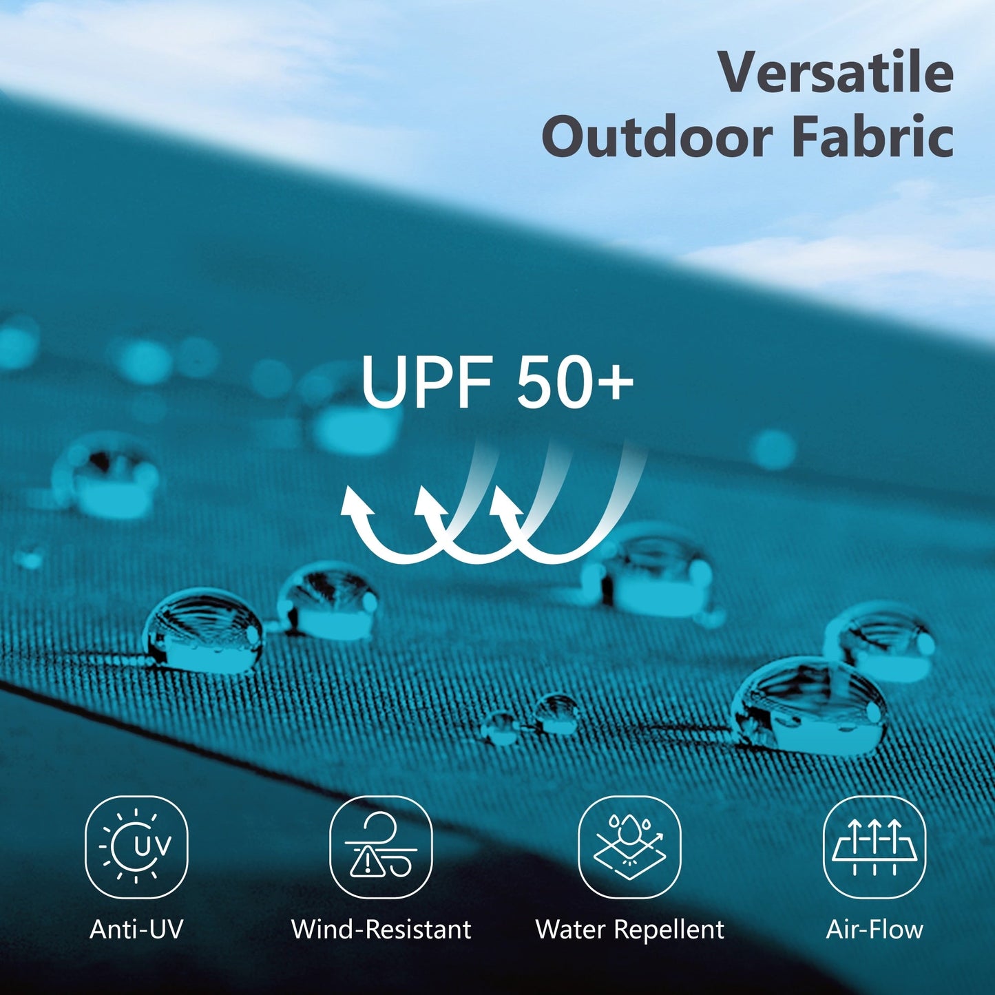 MAISON ARTS Ombrellone doppio extra large da 15 piedi con base inclusa