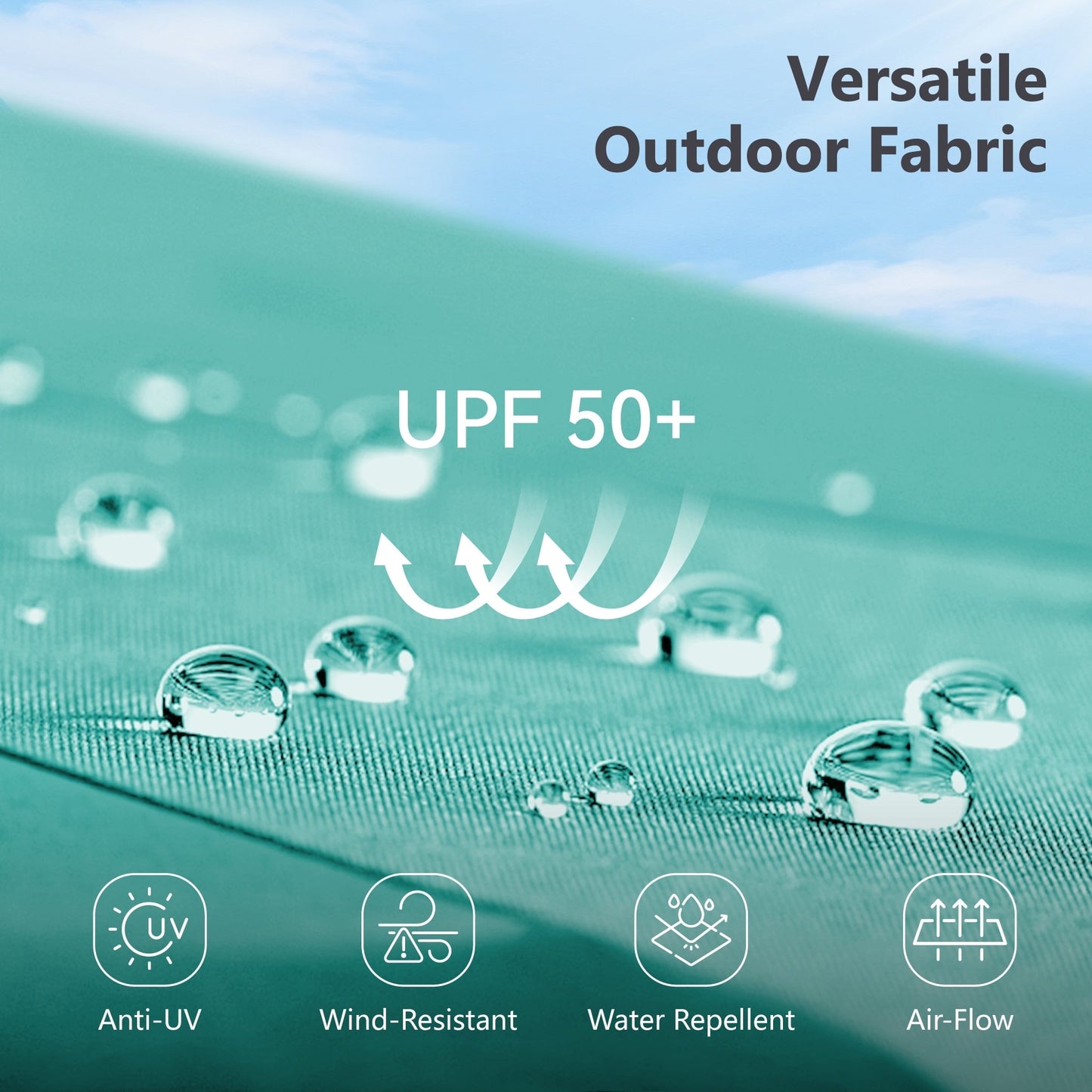 MAISON ARTS Ombrellone doppio extra large da 15 piedi con base inclusa