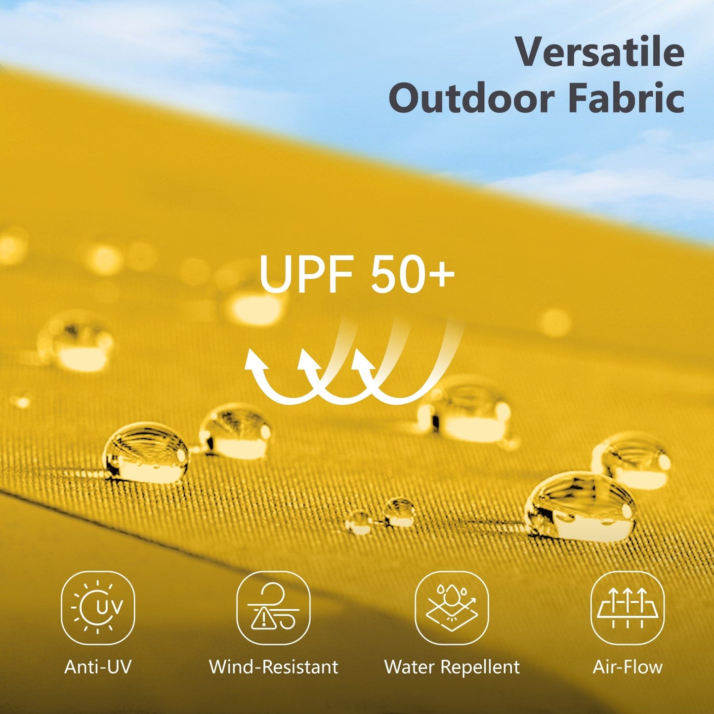 MAISON ARTS Ombrellone doppio extra large da 15 piedi con base inclusa