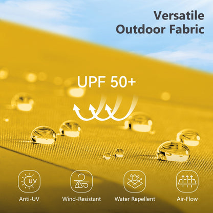 MAISON ARTS Ombrellone doppio extra large da 15 piedi con base inclusa