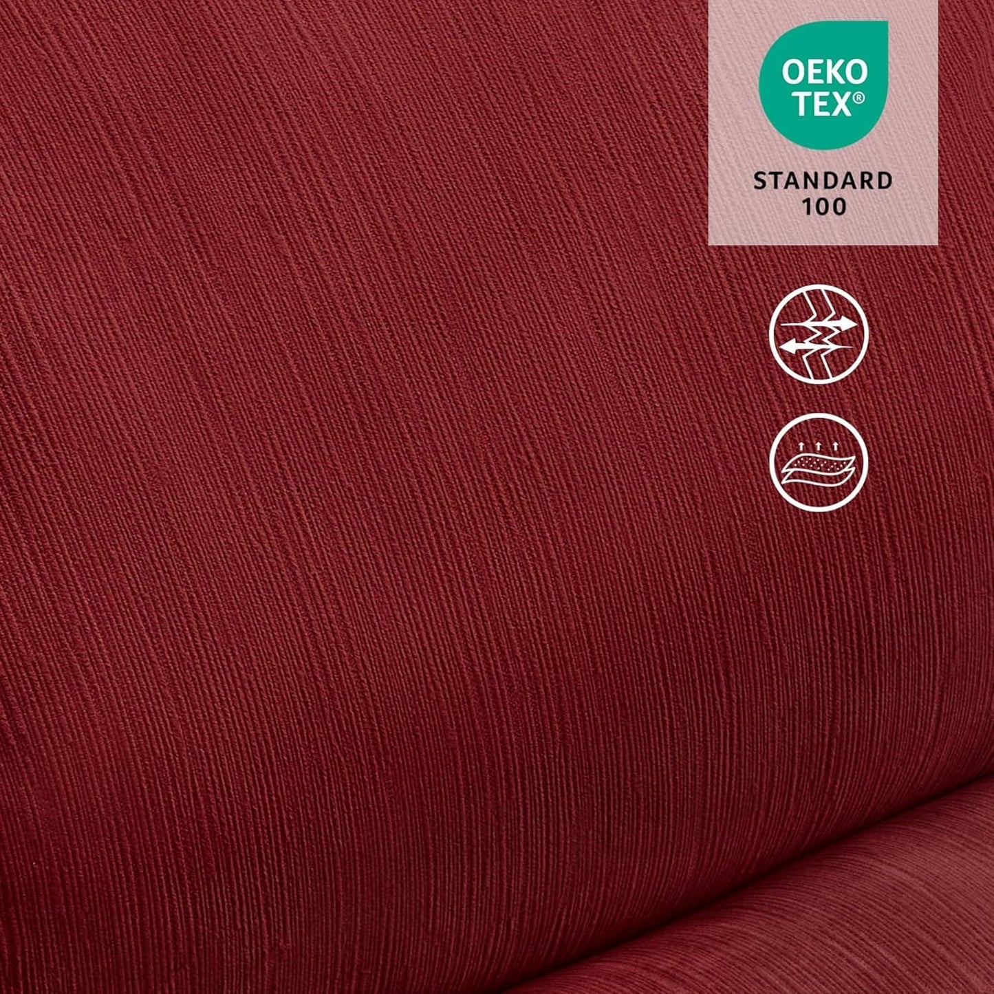 Poltrona reclinabile elettrica senza braccioli MCombo con doppio motore di grandi dimensioni, poltrona reclinabile Zeroarms perfetta per il soggiorno, tessuto PR607