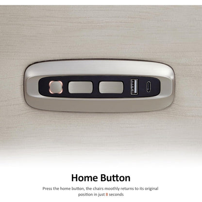 Poltrona reclinabile elettrica MCombo Zero Wall-Hugger con poggiatesta regolabile, perfetta per piccoli spazi e camper, tessuto ST257