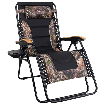 Poltrona reclinabile regolabile con braccioli larghi e portabicchieri, imbottita, oversize XL, a gravità zero - N/D