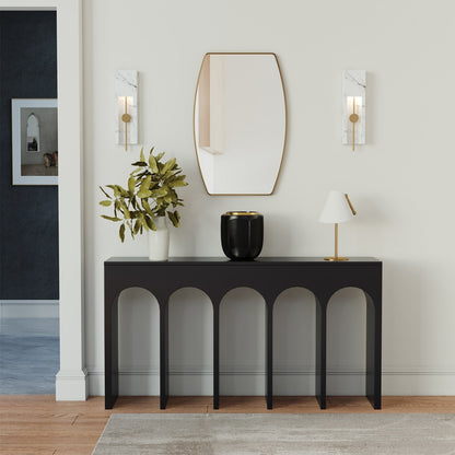 Specchio da parete in metallo oblungo MacLuu