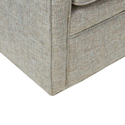 Poltrona girevole curva imbottita Madison Park Betty