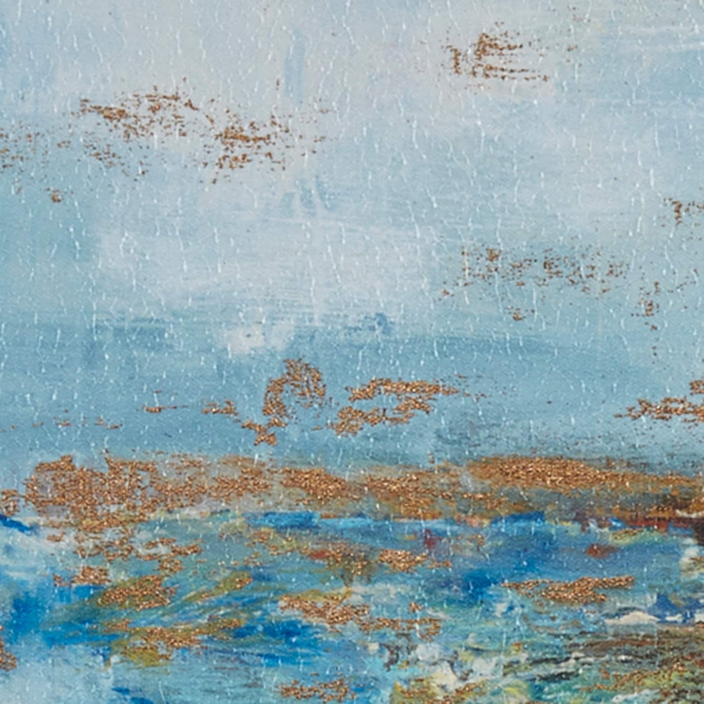 Set di 5 tele da parete con cornice Madison Park Blue Horizon