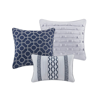 Set copripiumino jacquard geometrico da 7 pezzi Madison Park Christian