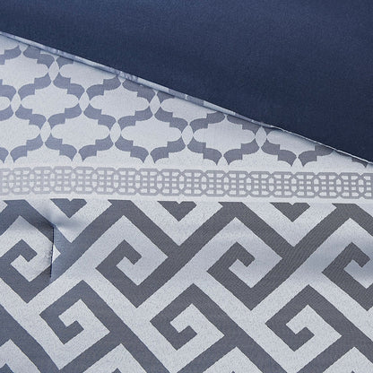 Set copripiumino jacquard geometrico da 7 pezzi Madison Park Christian