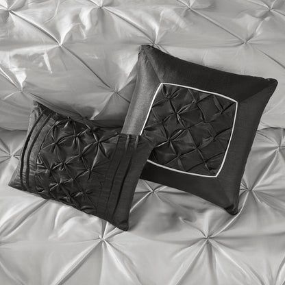 Madison Park Essentials Loretta 24 pezzi Room in a Bag con pannelli per finestre e set di lenzuola