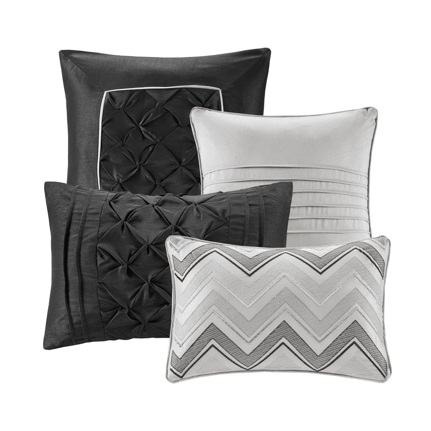 Madison Park Essentials Loretta 24 pezzi Room in a Bag con pannelli per finestre e set di lenzuola